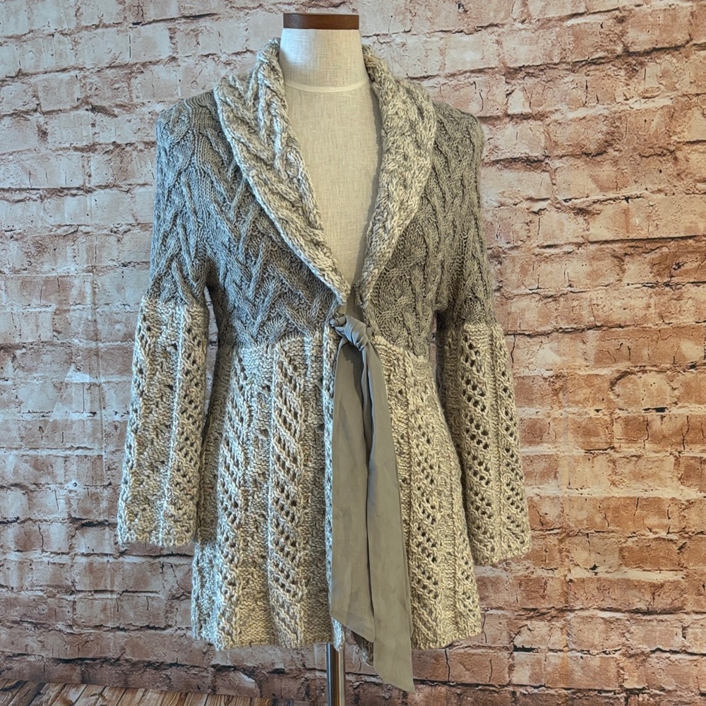 Anthropologie Guinevere cable knit cardigan
